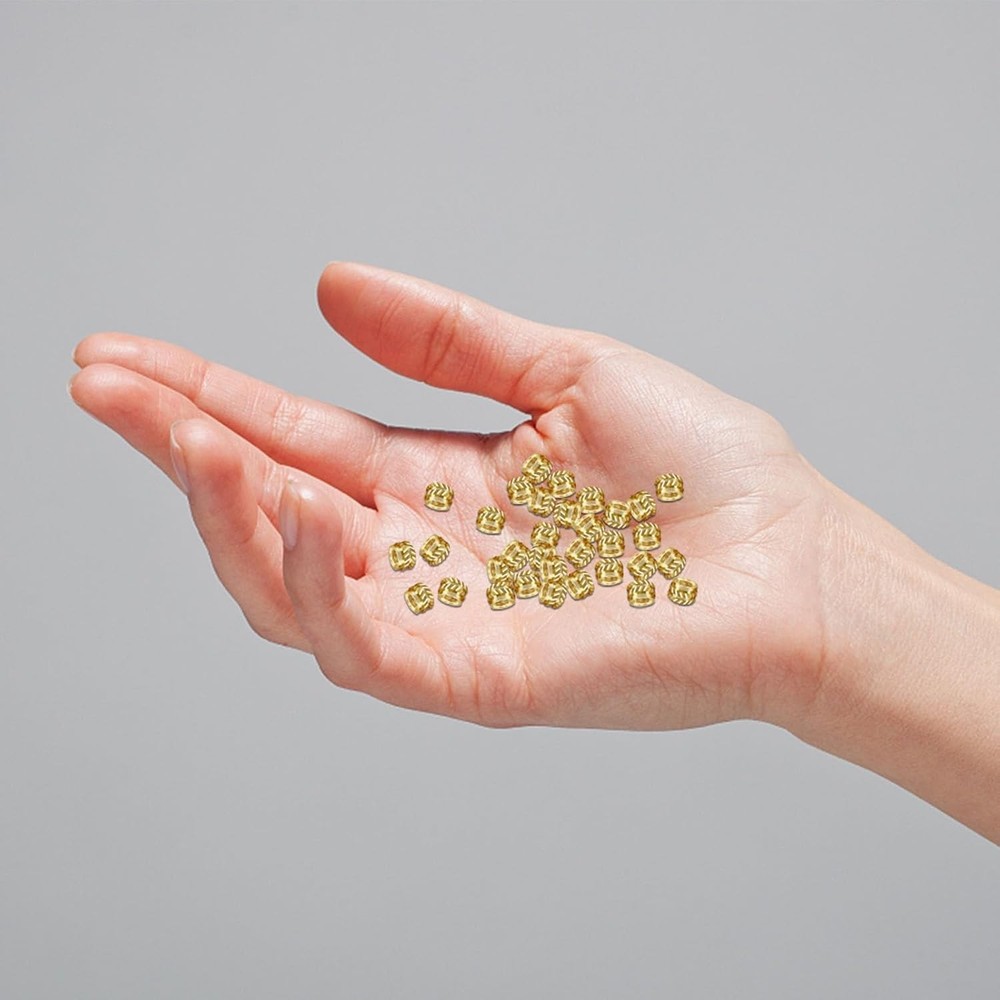 100Pcs M3 Threaded Insert, Heat Set Inserts Brass Nuts