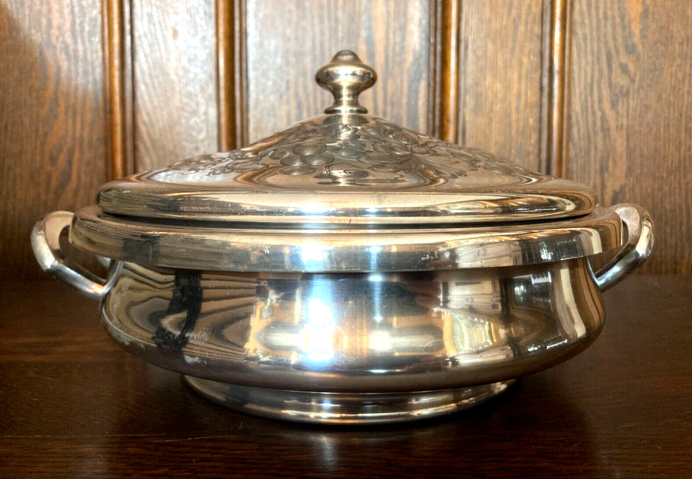 ANTIQUE DERBY SILVER PLATE COMPANY WARMING DISH