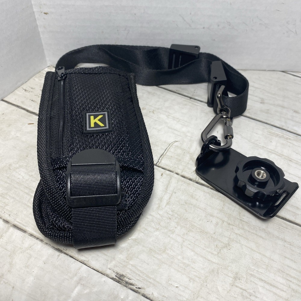 Quick Release Shoulder Strap for DSLR Cameras & Camcorders with Zippered Pocket