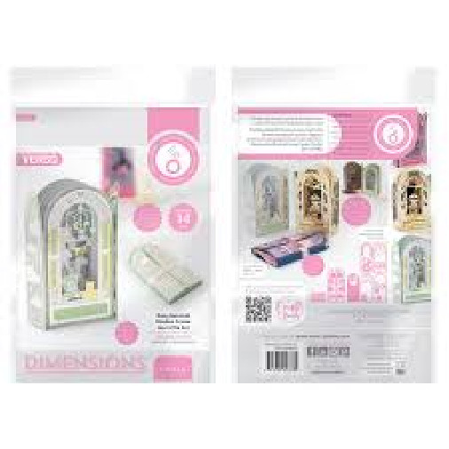 Tonic Studios -METAL CUTTING DIES - BABY GATEFOLD SHADOW FRAME INSERT SET