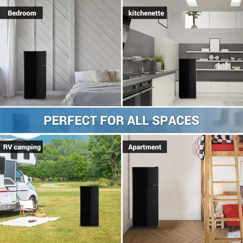 FLS-80-BLACK Refrigerator, Black