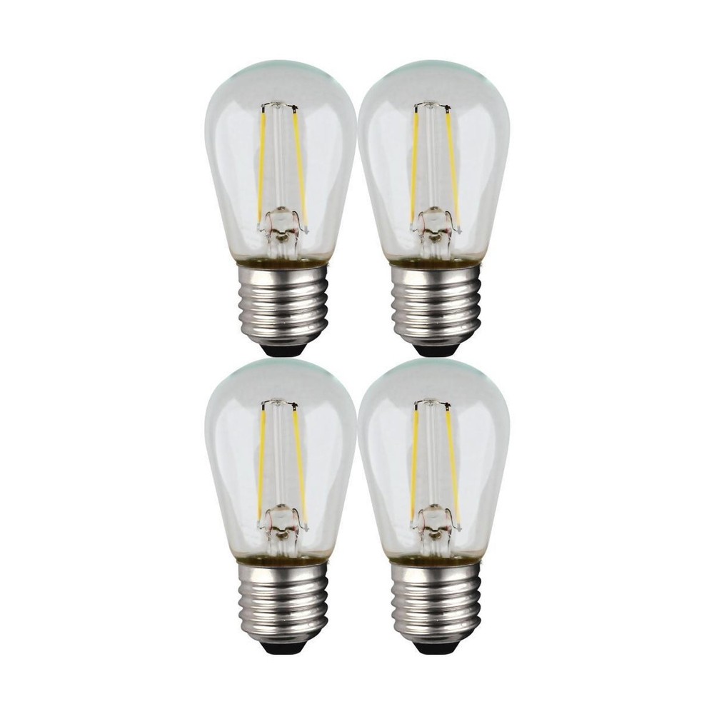 Satco S8021 - 1 Watt LED Replacement S14 Outdoor String Light Bulbs (4 Bulbs)