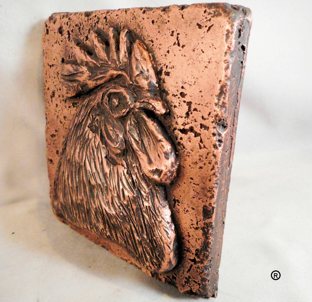 Copper Chicken,4"'x4" Wall Tile