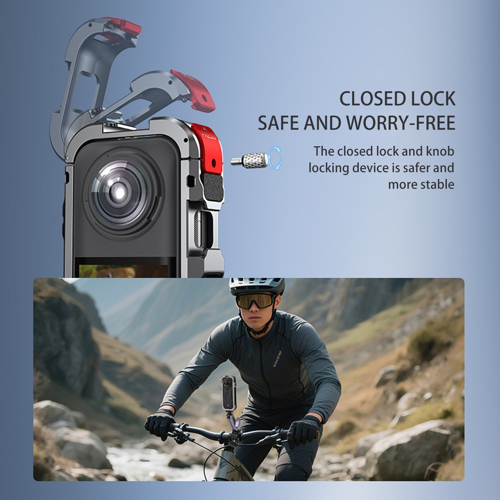 Protective Frame Case With Lens Cover Kit For Insta360 X5 Camera Accessories4g