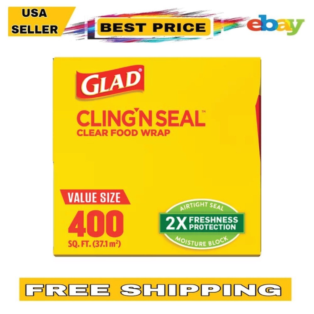 Food Wrap Glad Cling ‘N Seal Clear Plastic