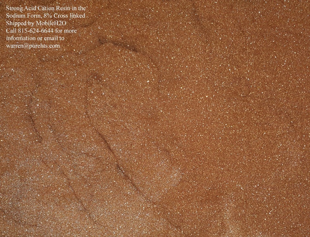 Water Softener Resin(Cation) Ion-Exchange (0.2 CuFt=5.66 L)or(10.2 lbs=4.63 Kgr)