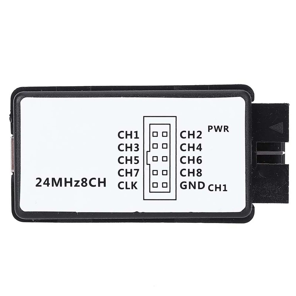 24MHz Logic Analyzer Device USB Mini Digital Pocket Size 8 Channel Input