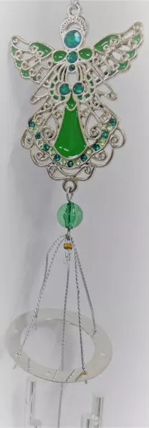 Birthstone Angel Wind Chime in May