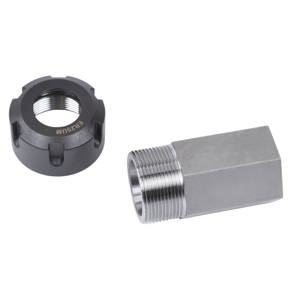 2-Piece ER-25 Collet Block Set Hex Square for Precision Machining