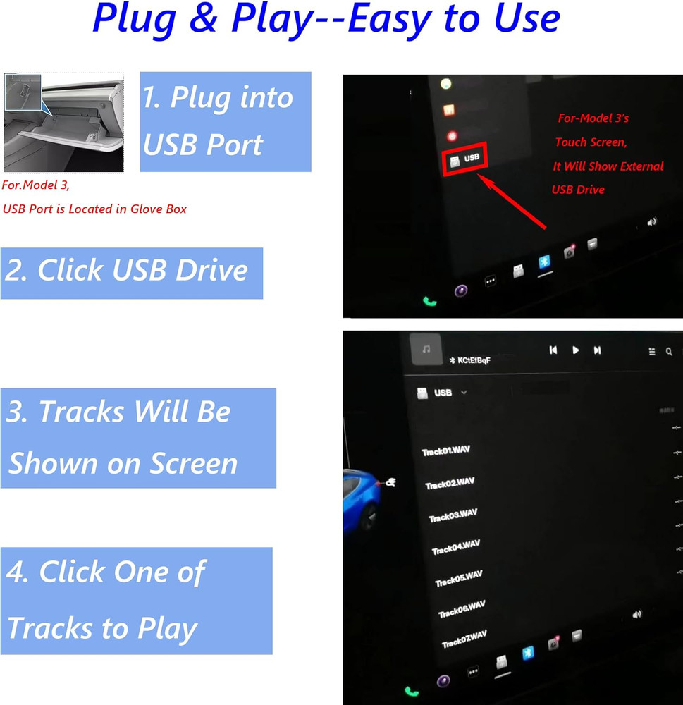 Jupiter USB CD Player for Car Auto, Portable External CD DVD Player, USB Plug &