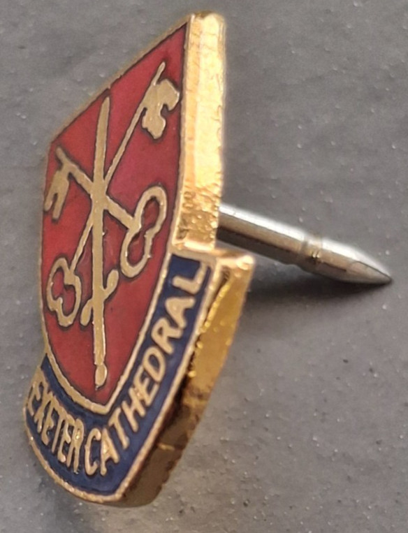 Exeter Cathedral Small Pin Badge Devon