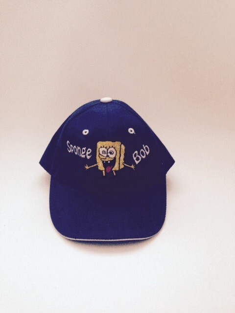 The Sponge Bob Child Kid Adjustable Hat  ( Navy )