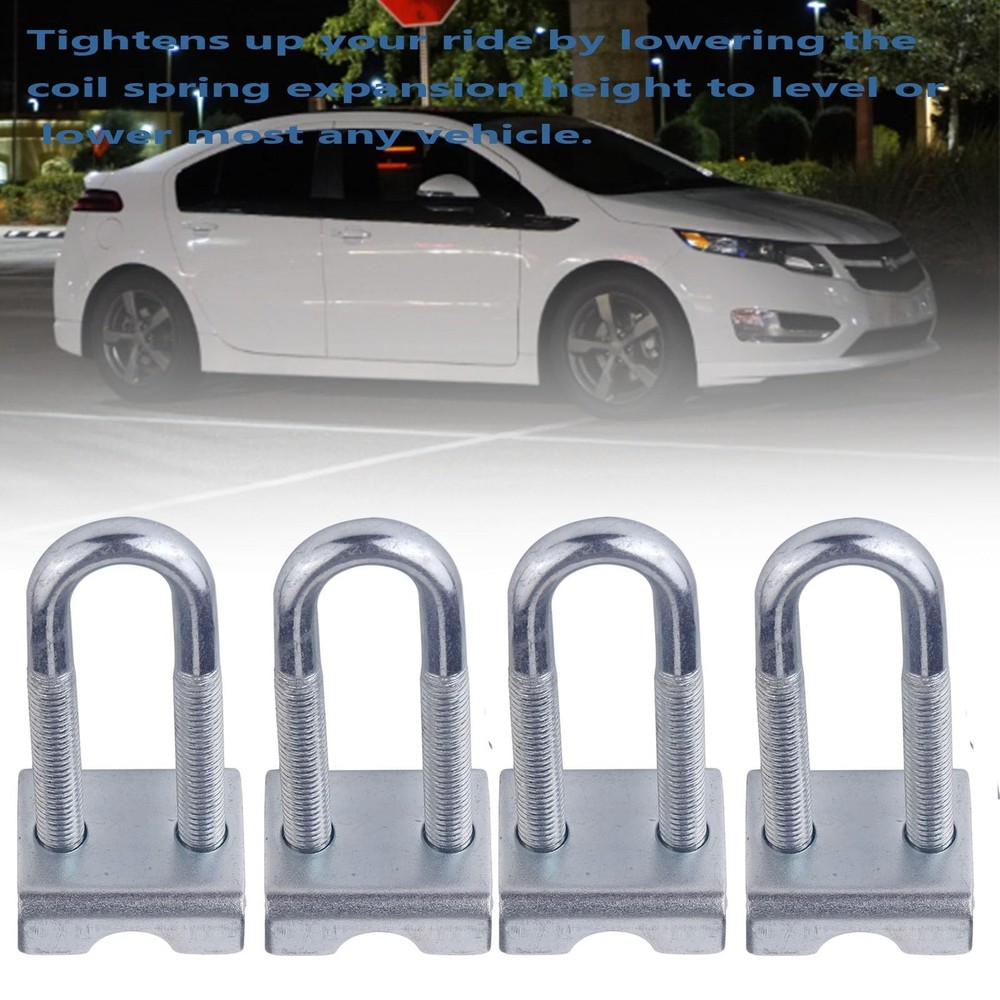 Adjustable Coil Spring LoweringLeveling Clamp Kit 4 Coil Spring Stabilizes Se...