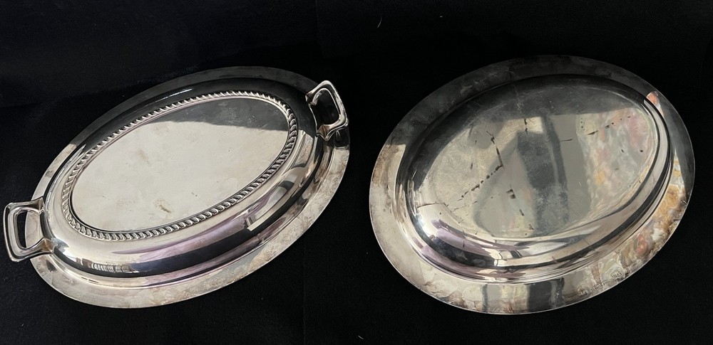 Poole Silver Co EPNS 1104 Buffet Covered Serving Dish Server Silverplated Plate