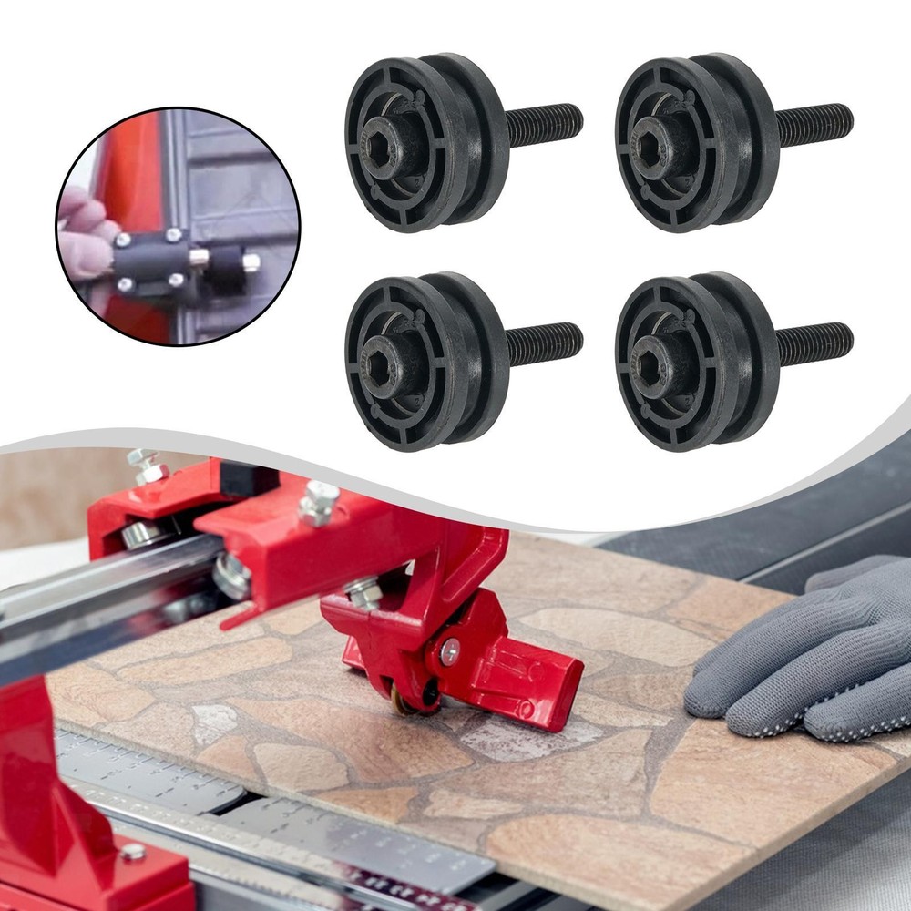4 Pieces Tile Saw Roller Table Roller Easy Installation Practical Replaces