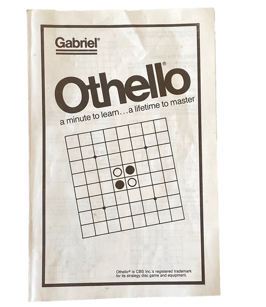 Othello Board Game Vintage 1983 Strategy Game Ideal Complete