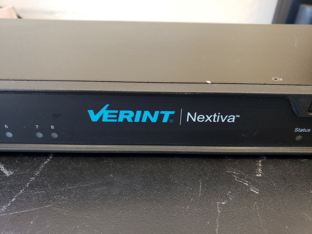 VERINT S1708e-T NEXTIVA 8 CHANNEL VIDEO ENCODER USED TESTED