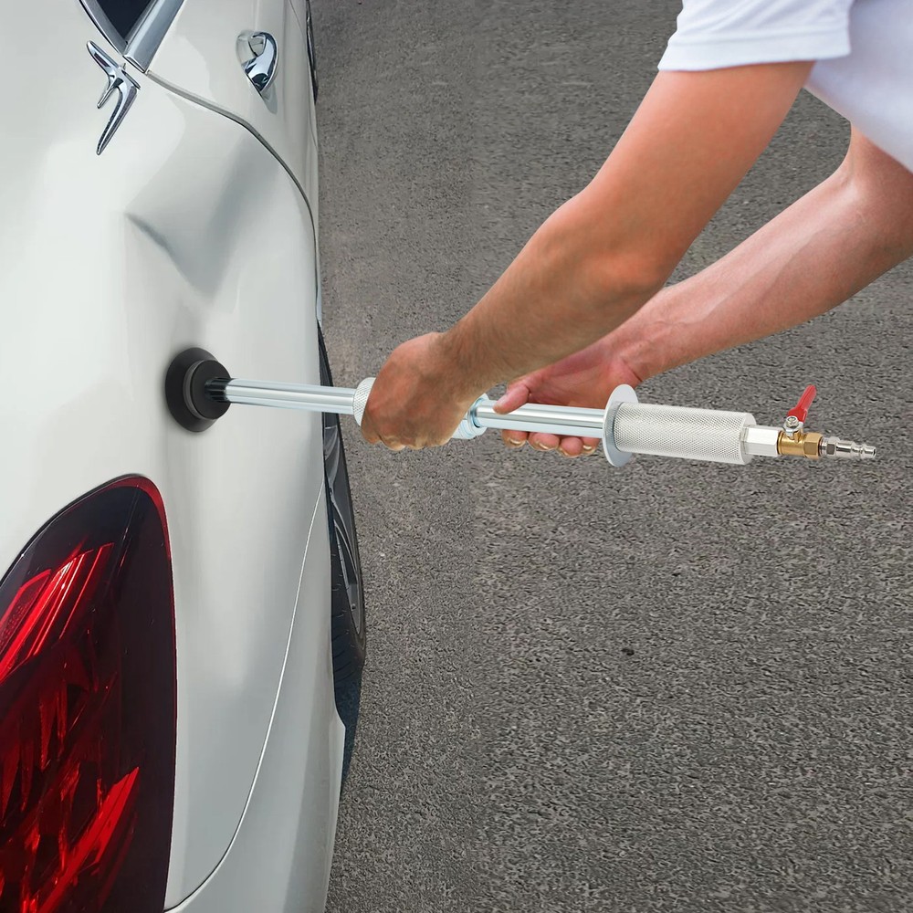 Pneumatic Hammer Air Pneumatic Dent Puller Dent Pulling Tool w/ 3 Suction Cups