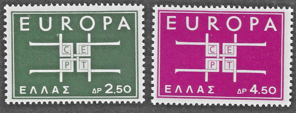 Greece (1963) - Scott # 768 - 769,   MH