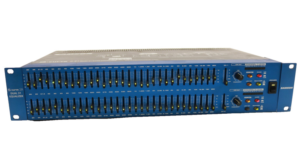 SAMSON S Curve 231 Graphic Equalizer  Dual 31 Band AS IS