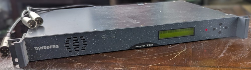 Tandberg TT1222 Receiver IRD QPSK Satellite Decoder Broadcast Rackmount