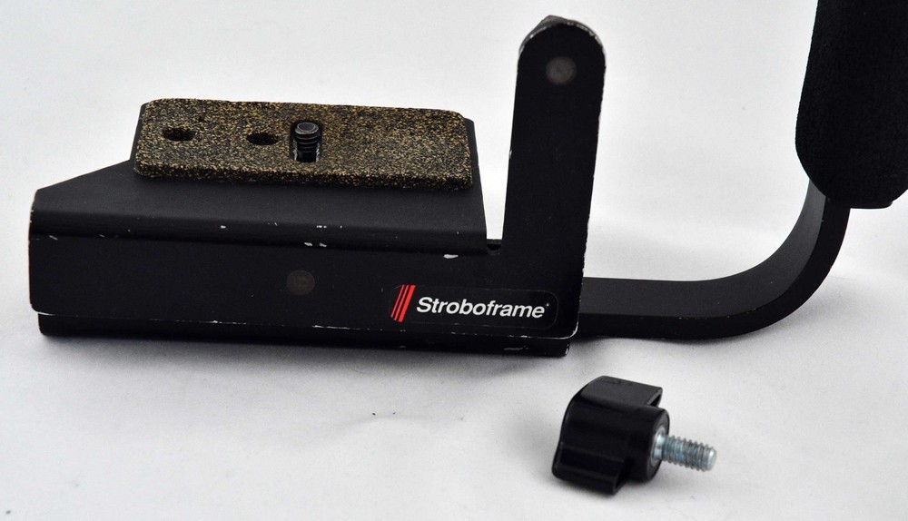 Stroboframe Camera Flip Flash Bracket – Adjustable L Bracket w/ Grip