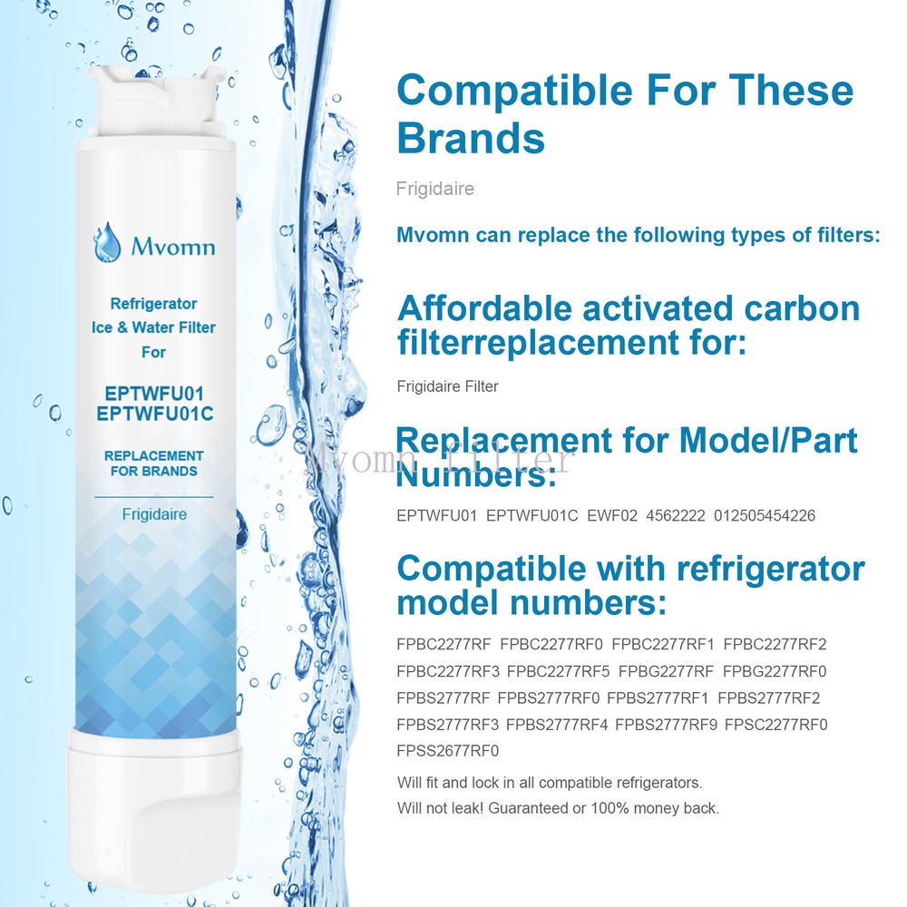 For Frigidaire EPTWFU01 Pure Source Ultra 2 Refrigerator Water Filter Replac..