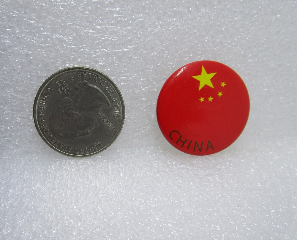 China Flag Button Pin