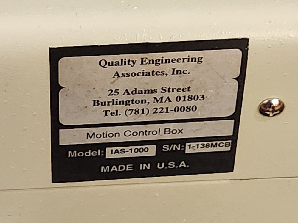 QEA IAS-1000 Image Analysis System – Motion Control/Electronics Control Box Only