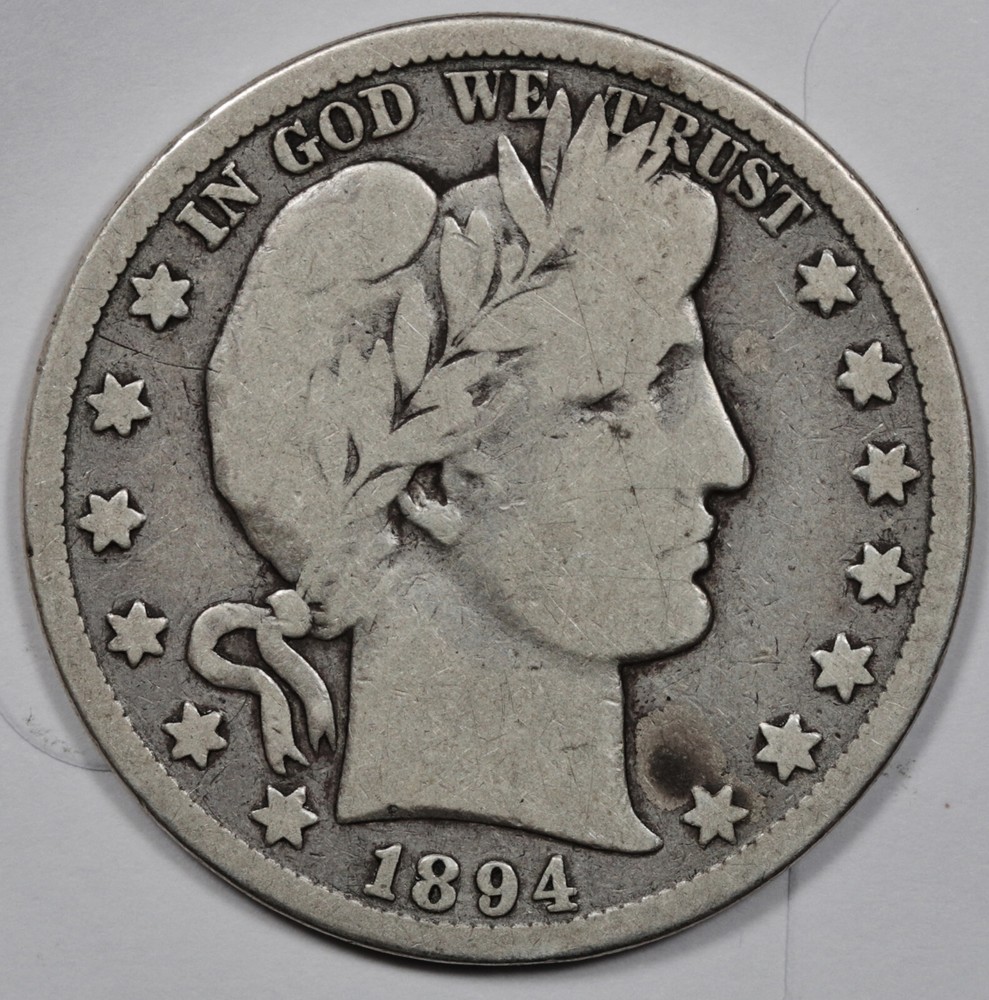 1894-s Barber Half.   VG.  201722