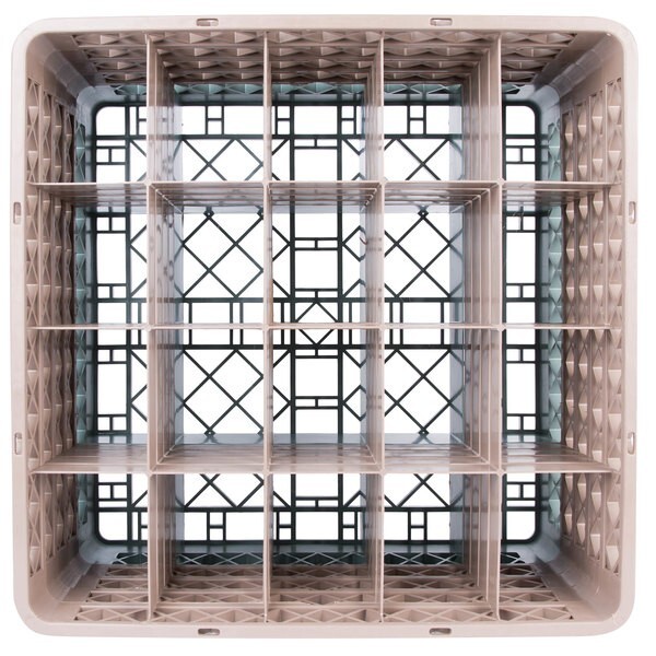 2 PACK Restaurant Dishwasher Glass Rack with 20 Compartments and FOUR Extender
