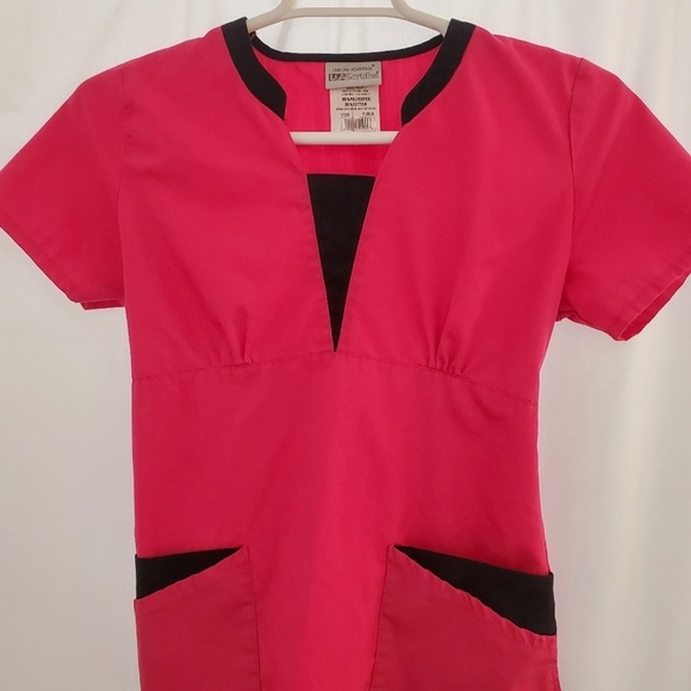 UA Scrubs Pink Scrub Set, Size Small