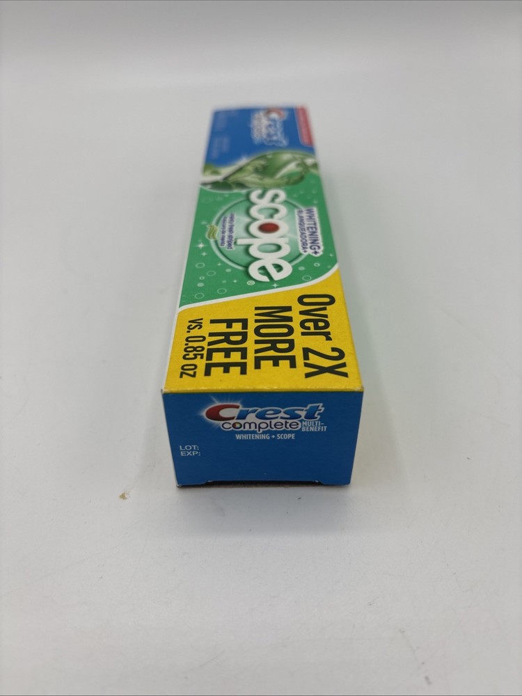 Crest Complete Whitening + Scope Minty Fresh Flavor Toothpaste 2.7oz ea. 4 Pack
