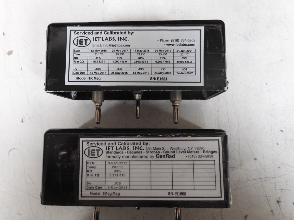 Mid Eastern Hi Ohm Resistor Standard Set in case - QF20