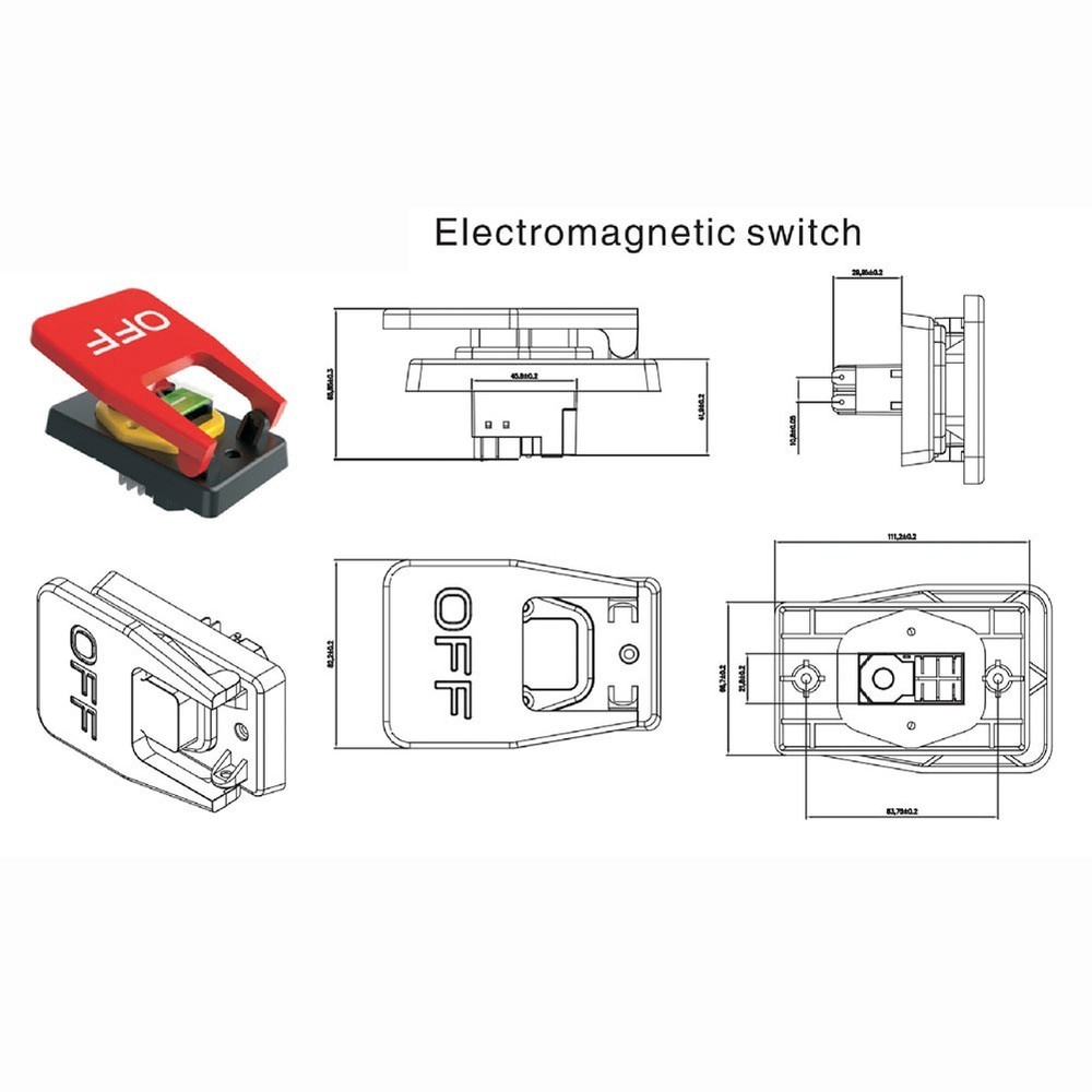 AC V A Electromagnetic Button Switch High Quality Machine Tools Power Tools