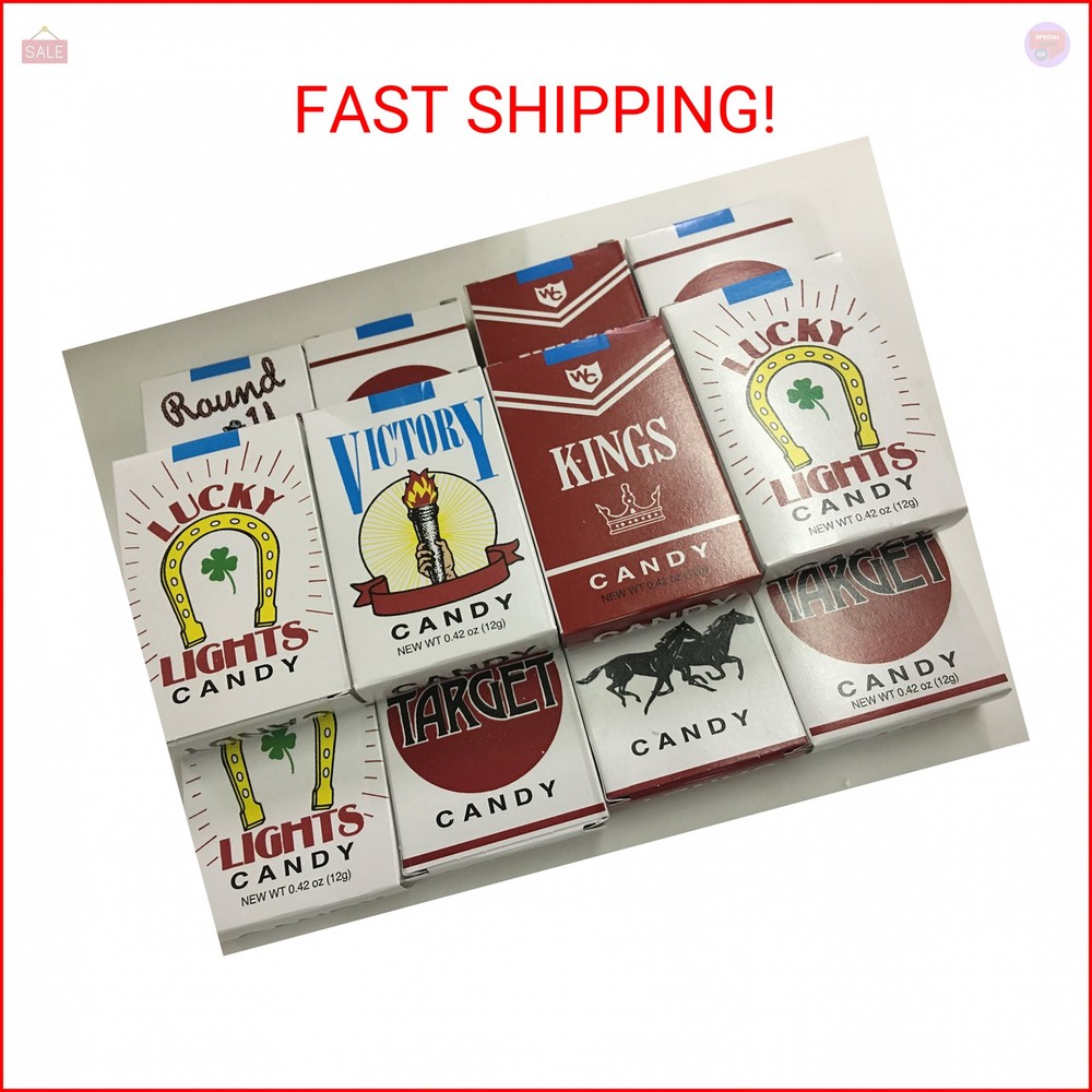12 PACKS CANDY CIGARETTES