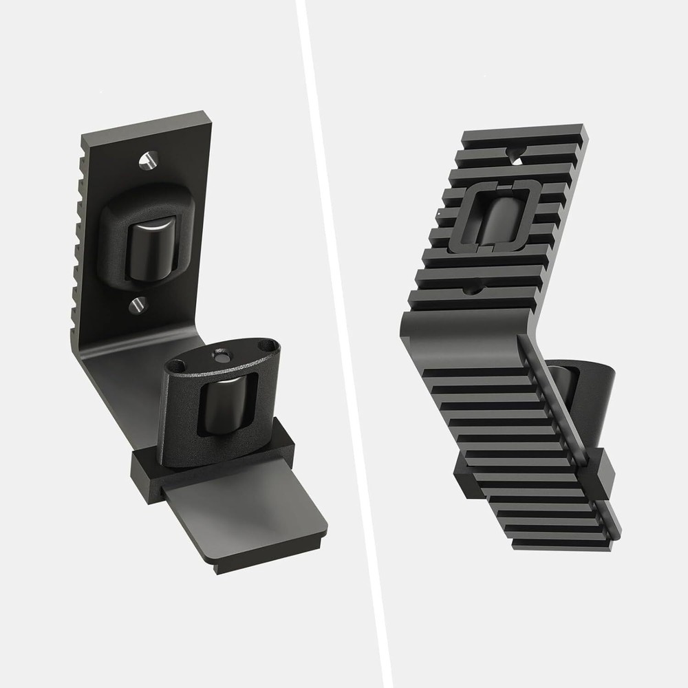 CCJH Upgraded Adjustable Floor Guide Suitable for Sliding Barn Doors,Black