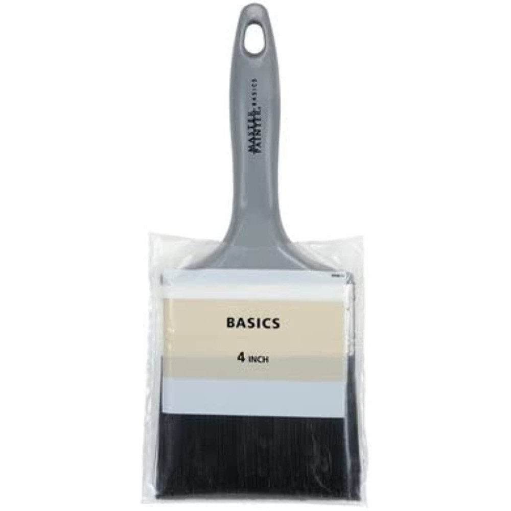 Master Painter 20140tv Basic Polyester Paint Brush W/Plastic Handle, 4"