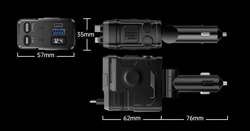 4 ports Cigarette Lighter Socket Splitter Power Adapter Car Charger,fast