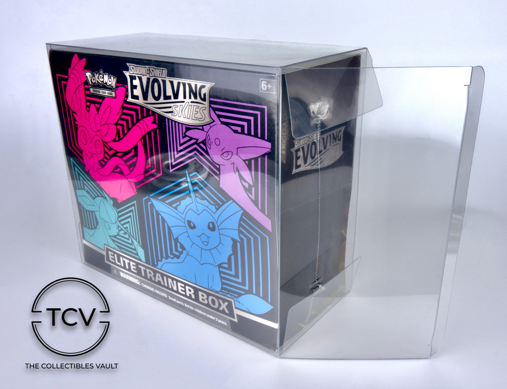 Pokemon Elite Trainer Box ETB Protector Display Case 1-Pack (0.6mm Thick)