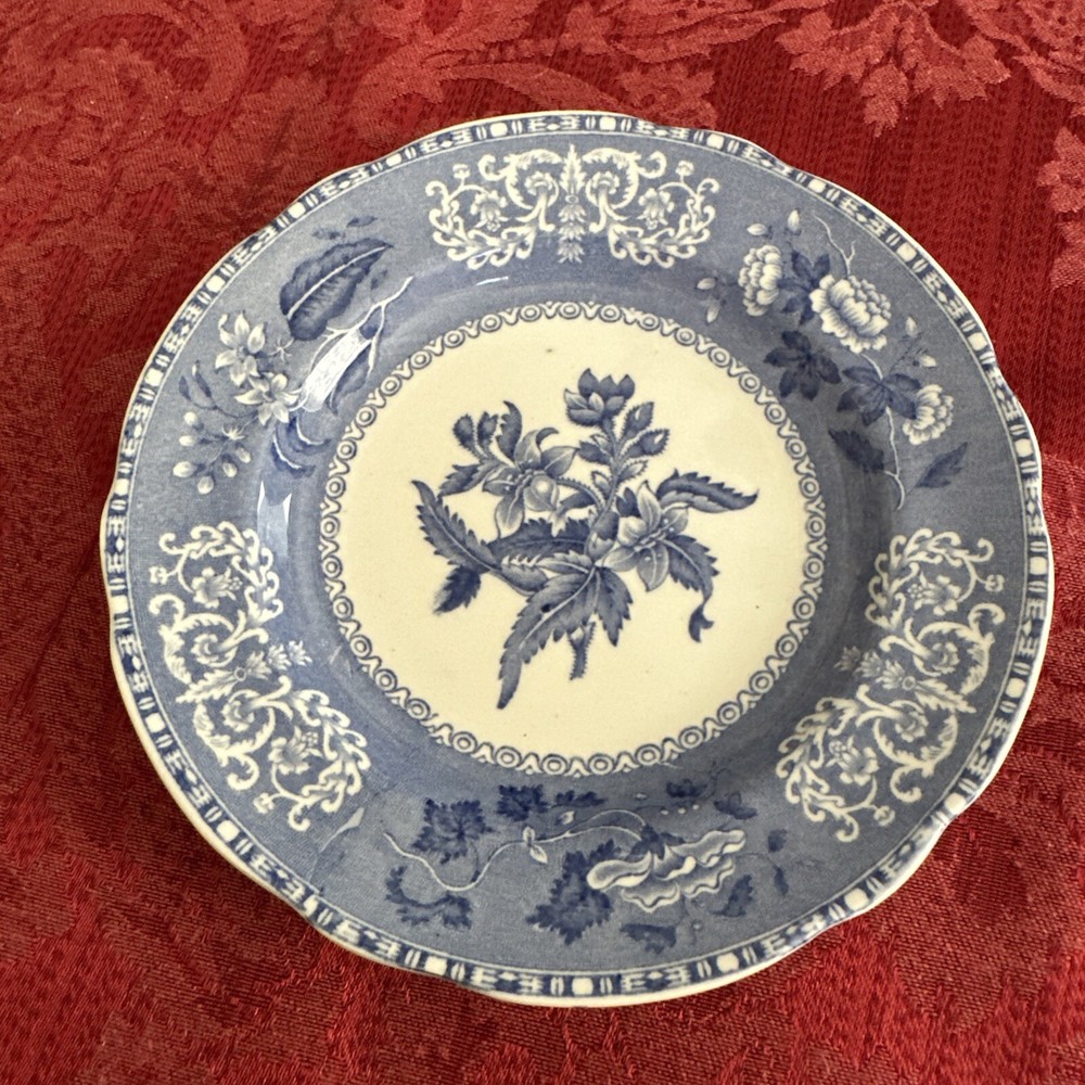 Vintage MINT Spode Copeland Camilla Blue Transferware 6.25" Serving/Bread Plate