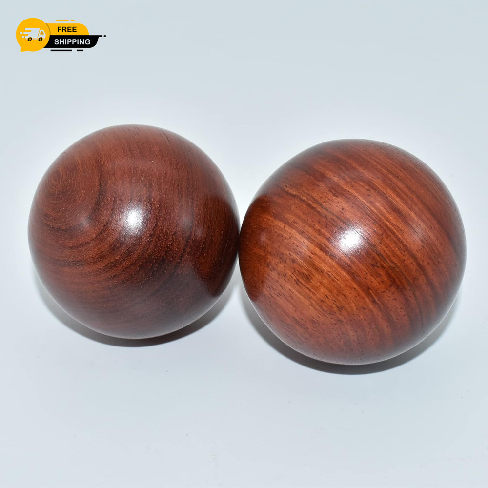2 Inches Baoding Balls Chinese Exercise Stress Balls Rosewood
