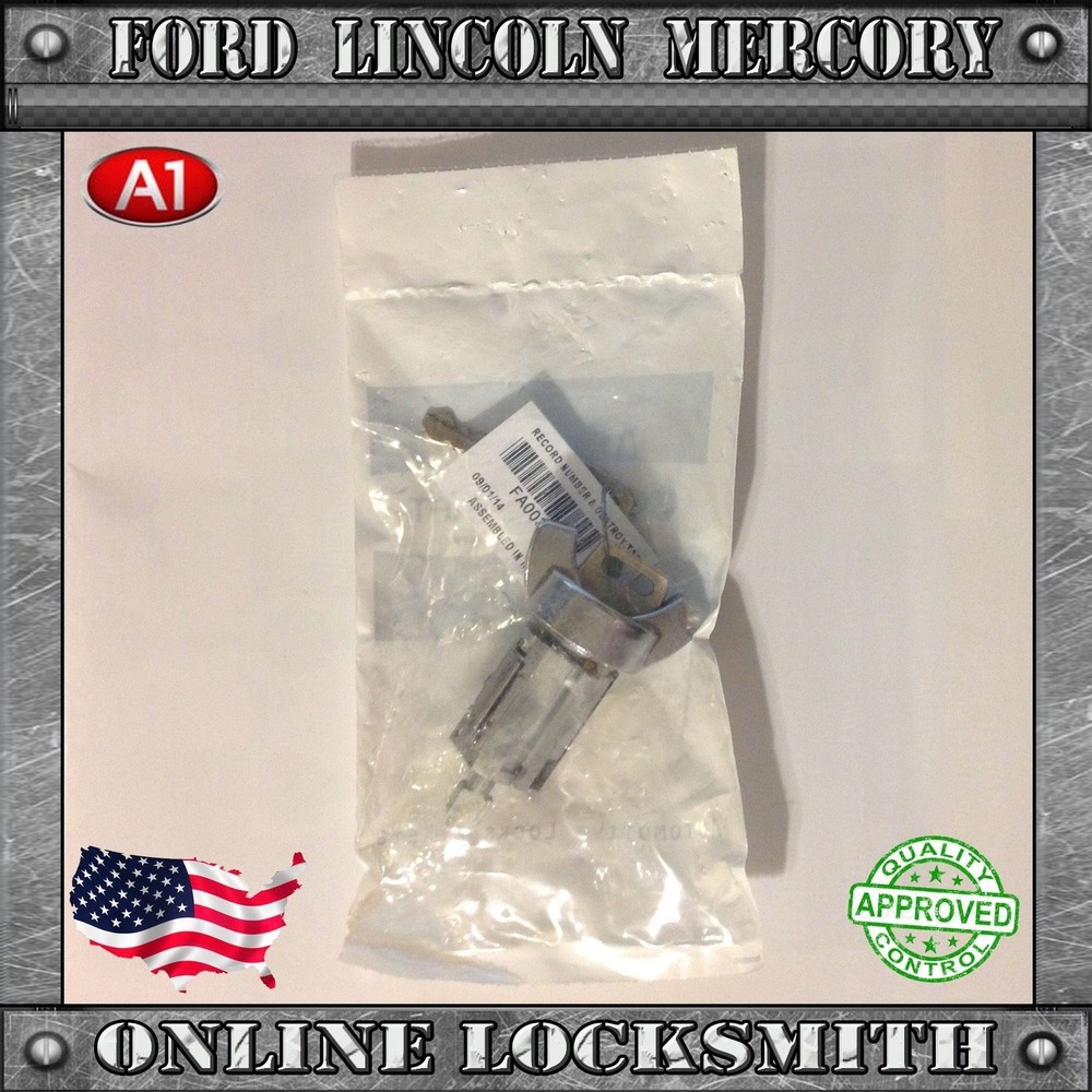 New Replacement Ignition Switch Cylinder Ford Ranchero 1976-1979 Coded With Keys