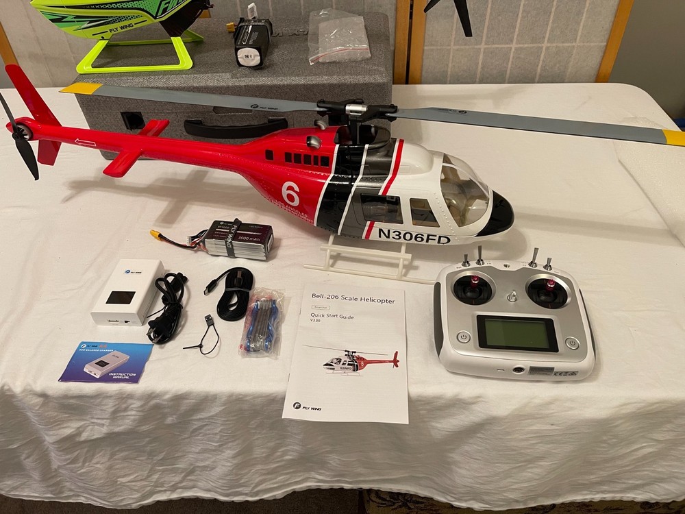 Fly Wing Bell-206 V3 6CH GPS 3D Hovering Auto Return RC RTF Helicopter