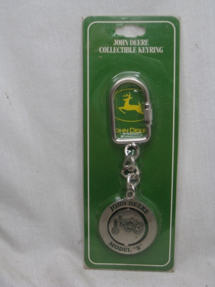 John Deere Collectible Keyring key chain model " B " nip