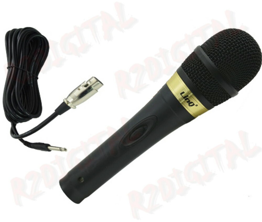 KARAOKE MICROPHONE KIT PROFESSIONAL DYNAMIC STEREO AUDIO CABLE SINGING ANIMATOR