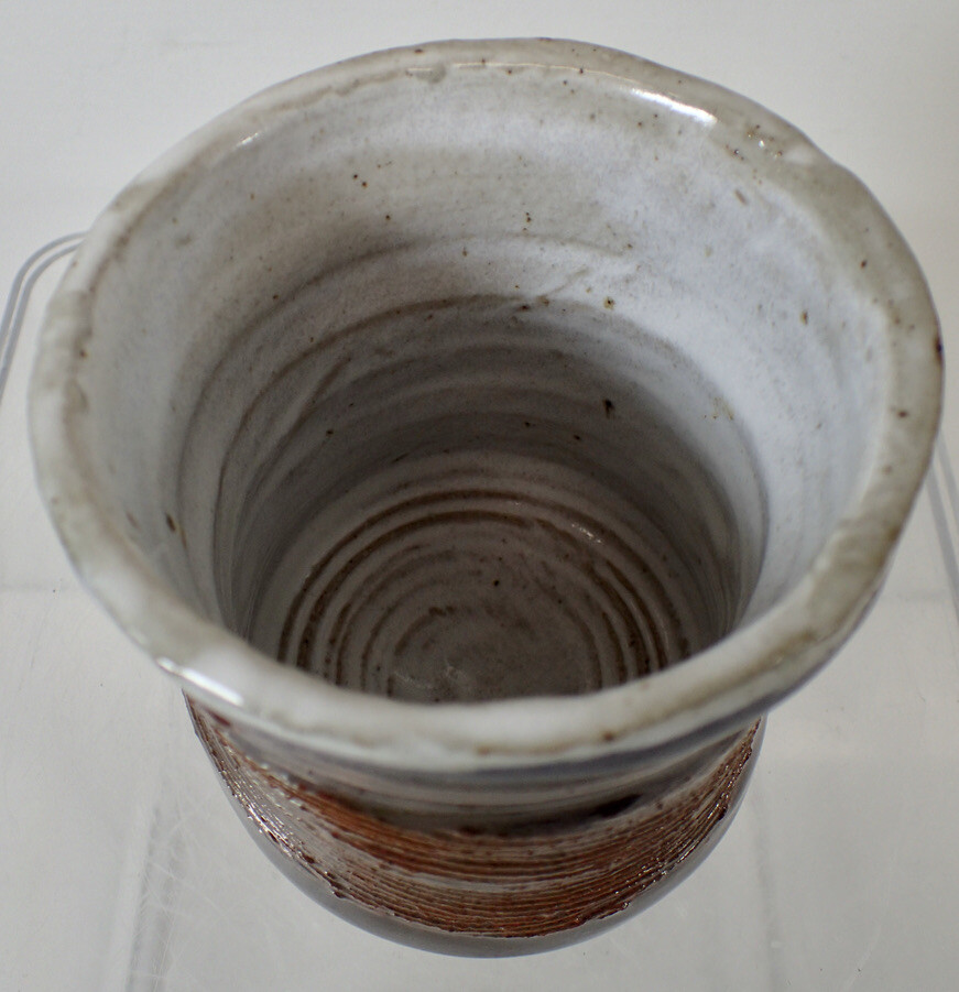 Unique Handmade Brown Glazed Clay Pottery Cup