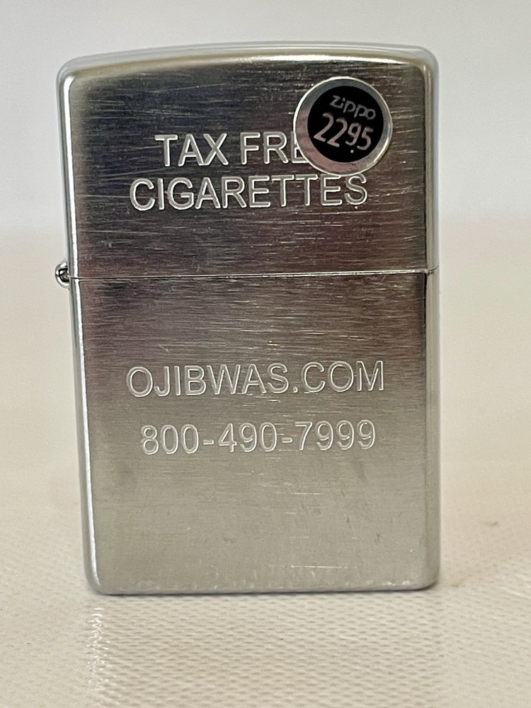 2002 Zippo Lighter engraved “OJIBWAS.COM”