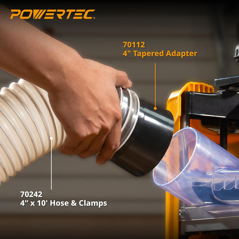POWERTEC 70112 4-Inch Quick Connect & Disconnect Adapter