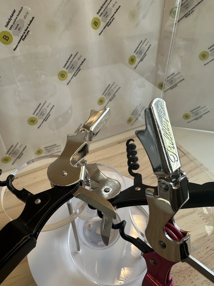 3-Pk Pulltap’s Professional Double-hinged Waiter's Corkscrew with Pulltap's Logo